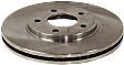Front, Driver or Passenger Side Brake Disc, Natural Finish, Plain Surface, Vented, 5 Lugs, 285.24 mm, Pro-Line Series