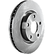 Front, Driver or Passenger Side Brake Disc, Natural Finish, Plain Surface, Vented, 5 Lugs, 297.94 mm, 3.6L, 6Cyl, Pro-Line Series