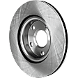 Front, Driver or Passenger Side Brake Disc, Natural Finish, Plain Surface, Vented, 5 Lugs, 297.94 mm, 3.6L, 6Cyl, Pro-Line Series