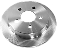 Rear, Driver or Passenger Side Brake Disc, Plain Surface, Solid, 5 Lugs, 10.94 in. Disc Diameter, Pro-Line Series