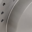 Rear, Driver or Passenger Side Brake Disc, Cross-Drilled and Slotted, Solid, 5 Lugs, Pro-Line Series