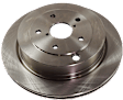 Rear, Driver or Passenger Side Brake Disc, Natural Finish, Plain Surface, Vented, 5 Lugs, 319.79 mm, Pro-Line Series