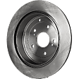 Rear, Driver or Passenger Side Brake Disc, Natural Finish, Plain Surface, Vented, 5 Lugs, 308 mm, Pro-Line Series