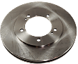 Front, Driver or Passenger Side Brake Disc, Natural Finish, Plain Surface, Vented, 5 Lugs, 309.88 mm, Pro-Line Series