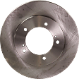 Front, Driver or Passenger Side Brake Disc, Natural Finish, Plain Surface, Vented, 5 Lugs, 309.88 mm, Pro-Line Series