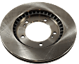 Front, Driver or Passenger Side Brake Disc, Natural Finish, Plain Surface, Vented, 5 Lugs, 309.88 mm, Pro-Line Series