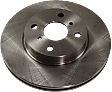 Front, Driver or Passenger Side Brake Disc, Natural Finish, Plain Surface, Vented, 4 Lugs, 255.02 mm, 1.3L, 4Cyl, Pro-Line Series