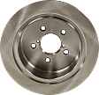 Rear, Driver or Passenger Side Brake Disc, Natural Finish, Plain Surface, Solid, 5 Lugs, 273.81 mm, Pro-Line Series