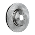 Front, Driver or Passenger Side Brake Disc, Plain Surface, Vented, For Models with 316mm Front Disc, Pro-Line Series