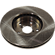 Front, Driver or Passenger Side Brake Disc, Plain Surface, Vented, 5 Lug Wheels, 11.54 in. Disc Diameter, Pro-Line Series