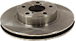 Front Brake Disc, Plain Surface, Vented, 5 Lugs, 10.24 in. Disc Diameter, Pro-Line Series