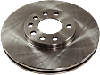Front, Driver or Passenger Side Brake Disc, Natural Finish, Plain Surface, Vented, 5 Lugs, 288.04 mm, Pro-Line Series