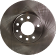 Front, Driver or Passenger Side Brake Disc, Natural Finish, Plain Surface, Vented, 5 Lugs, 288.04 mm, Pro-Line Series