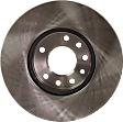 Front, Driver or Passenger Side Brake Disc, Natural Finish, Plain Surface, Vented, 5 Lugs, 288.04 mm, Pro-Line Series