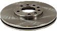 Front, Driver or Passenger Side Brake Disc, Natural Finish, Plain Surface, Vented, 5 Lugs, 288.04 mm, Pro-Line Series