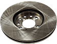 Front, Driver or Passenger Side Brake Disc, Natural Finish, Plain Surface, Vented, 5 Lugs, 288.04 mm, Pro-Line Series