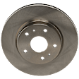 Front, Driver or Passenger Side Brake Disc, Natural Finish, Plain Surface, Vented, 5 Lugs, 279.91 mm, 2.0L, 4Cyl, Pro-Line Series