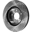 Front, Driver or Passenger Side Brake Disc, Natural Finish, Plain Surface, Vented, 5 Lugs, 295.91 mm, Pro-Line Series