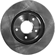 Front, Driver or Passenger Side Brake Disc, Natural Finish, Plain Surface, Vented, 5 Lugs, 295.91 mm, Pro-Line Series