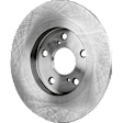 Rear, Driver or Passenger Side Brake Disc, Plain Surface, Solid, 5 Lugs, 10.98 in. Disc Diameter, Pro-Line Series