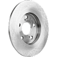 Rear, Driver or Passenger Side Brake Disc, Plain Surface, Solid, 5 Lugs, 10.98 in. Disc Diameter, Pro-Line Series