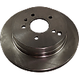 Rear, Driver or Passenger Side Brake Disc, Natural Finish, Plain Surface, Vented, 5 Lugs, 303.02 mm, Pro-Line Series
