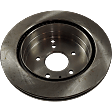 Rear, Driver or Passenger Side Brake Disc, Natural Finish, Plain Surface, Vented, 5 Lugs, 303.02 mm, Pro-Line Series
