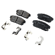 Rear Brake Pad Set, Includes Shims and Hardware