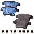 Rear Brake Pad Set, Includes Shims and Hardware