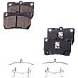 Rear Brake Pad Set, Includes Shims and Hardware