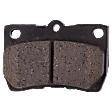 Rear Brake Pad Set, Includes Shims and Hardware