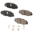 2016-2020 Toyota Mirai - Front Brake Pad Set, Ceramic, Hardware Includes (4) Pieces Anti Rattle Spring, (8) Pieces Pad Locating Clip, Pro-Line Series