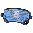2011 Chrysler Town & Country - Rear Ceramic Brake Pad Set, 3.6L 6Cyl, Pro-Line Series