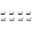 2011 Chrysler Town & Country - Rear Ceramic Brake Pad Set, 3.6L 6Cyl, Pro-Line Series