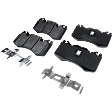 2021 Land Rover Defender 110 - Front Organic Brake Pad Set, 3.0L 6Cyl, 6 Piston Caliper; To Chassis/VIN M2065456, Pro-Line Series
