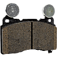 Front Brake Pad Set, Organic, For Models with 4 Piston Caliper, Pro-Line Series