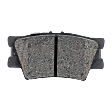 Rear Brake Pad Set, 2-Wheel Set, Pro-Line Series, Organic, Hardware Includes (4) Pieces Pad Locating Clip, (4) Pieces Pad Spreader Spring, (4) Pieces Wear Sensor