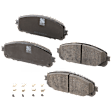 Front Brake Pad Set, Ceramic, For Models with Single Piston Front Caliper and 278mm Rear Disc Brakes, Pro-Line Series
