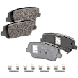 Rear Brake Pad Set, 2-Wheel Set, Ceramic, Hardware Includes (4) Pieces Pad Locating Clip, Pro-Line Series