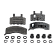 Front Brake Pad Set, Semi-Metallic, Includes Shims and Hardware, For Models With Single Rear Wheels
