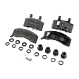 Front Brake Pad Set, Semi-Metallic, Includes Shims and Hardware, For Models With Single Rear Wheels