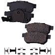 Rear Brake Pad Set, Ceramic, (Front, 1998 Honda Civic), Pro-Line Series