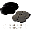 Front Brake Pad Set, Ceramic, Includes Shims and Hardware, For Models With Single Rear Wheels
