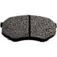 Front Brake Pad Set, Ceramic, Includes Shims and Hardware, For Models With Single Rear Wheels