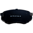 Front Brake Pad Set, Ceramic, Includes Shims and Hardware, For Models With Single Rear Wheels
