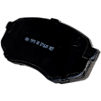 Front Brake Pad Set, Ceramic, Includes Shims and Hardware, For Models With Single Rear Wheels