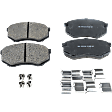 Front Brake Pad Set, Ceramic, RWD, 5 Lugs, For Models with Single Piston Caliper, Pro-Line Series
