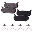 Rear Brake Pad Set, Includes Shims and Hardware