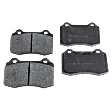 2004 Jaguar XJR - Rear Organic Brake Pad Set, Supercharged; Manual Operated Parking Brake, Pro-Line Series