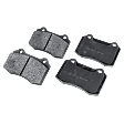2004 Jaguar XJR - Rear Organic Brake Pad Set, Supercharged; Manual Operated Parking Brake, Pro-Line Series